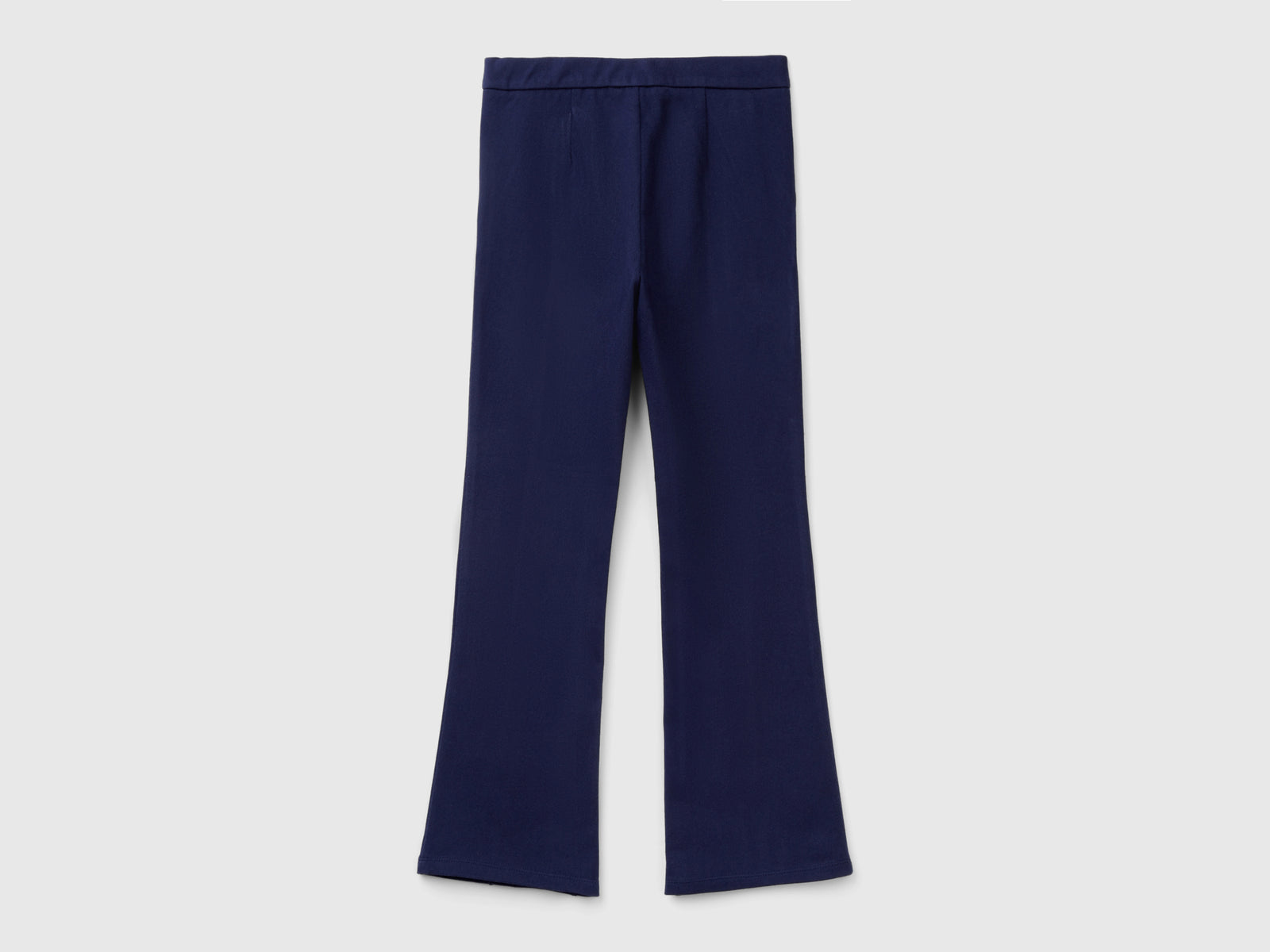 Super stretch flared trousers da bambina blu scuro 2 | Benetton Outlet
