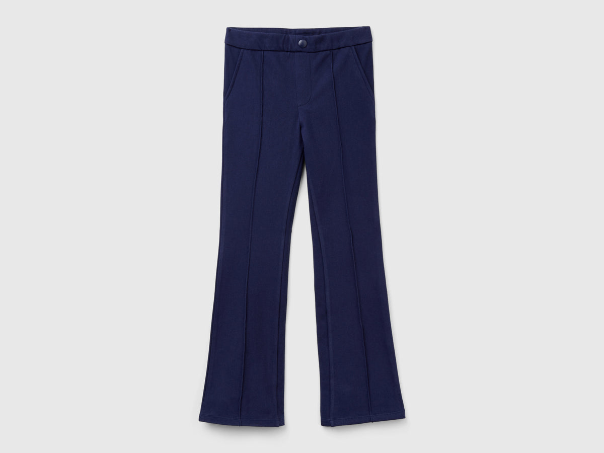 Super stretch flared trousers