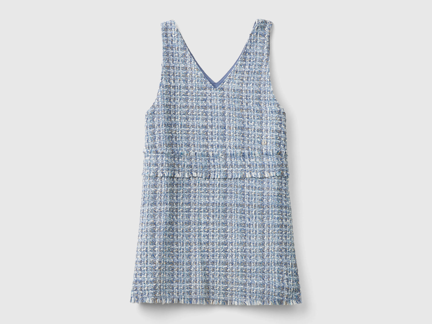 Vestito in tweed da bambina multi-color | Benetton Outlet