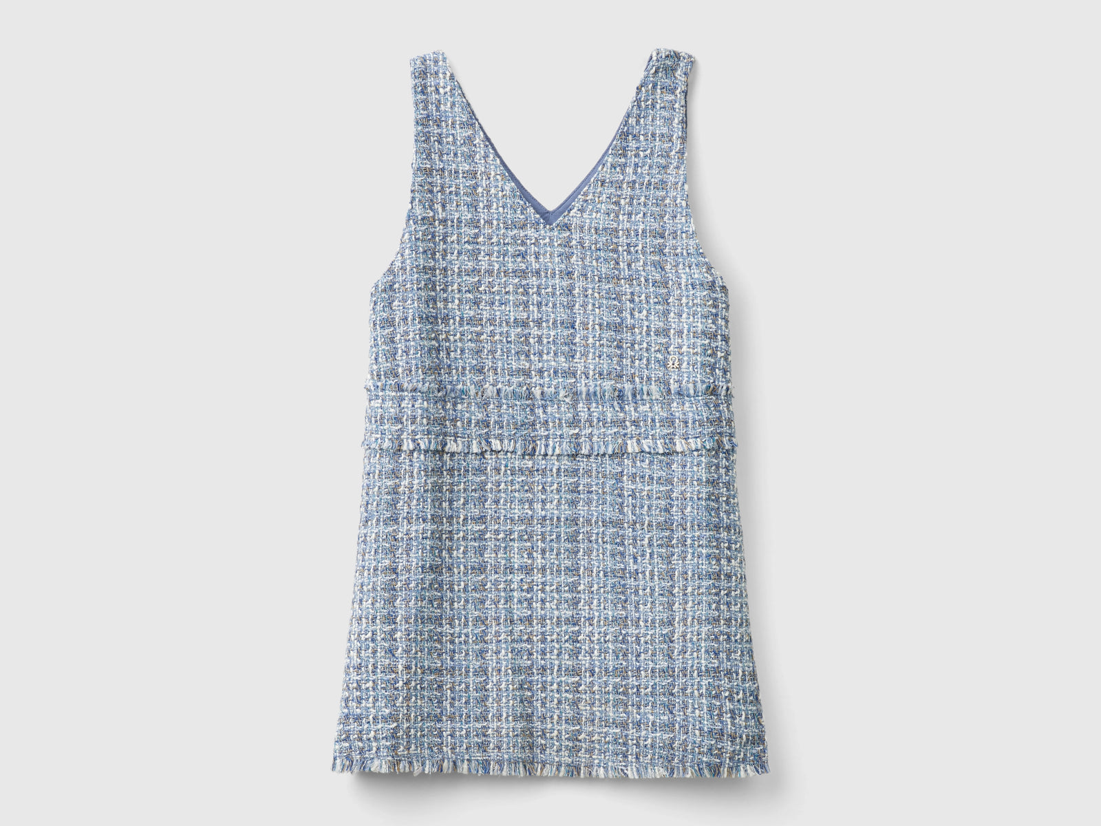 Vestito in tweed da bambina multi-color | Benetton Outlet