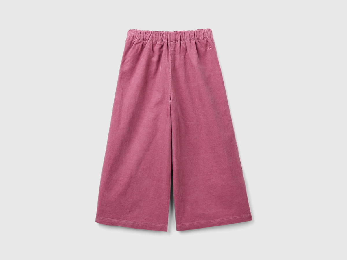 Pantaloni in velluto con bottoni