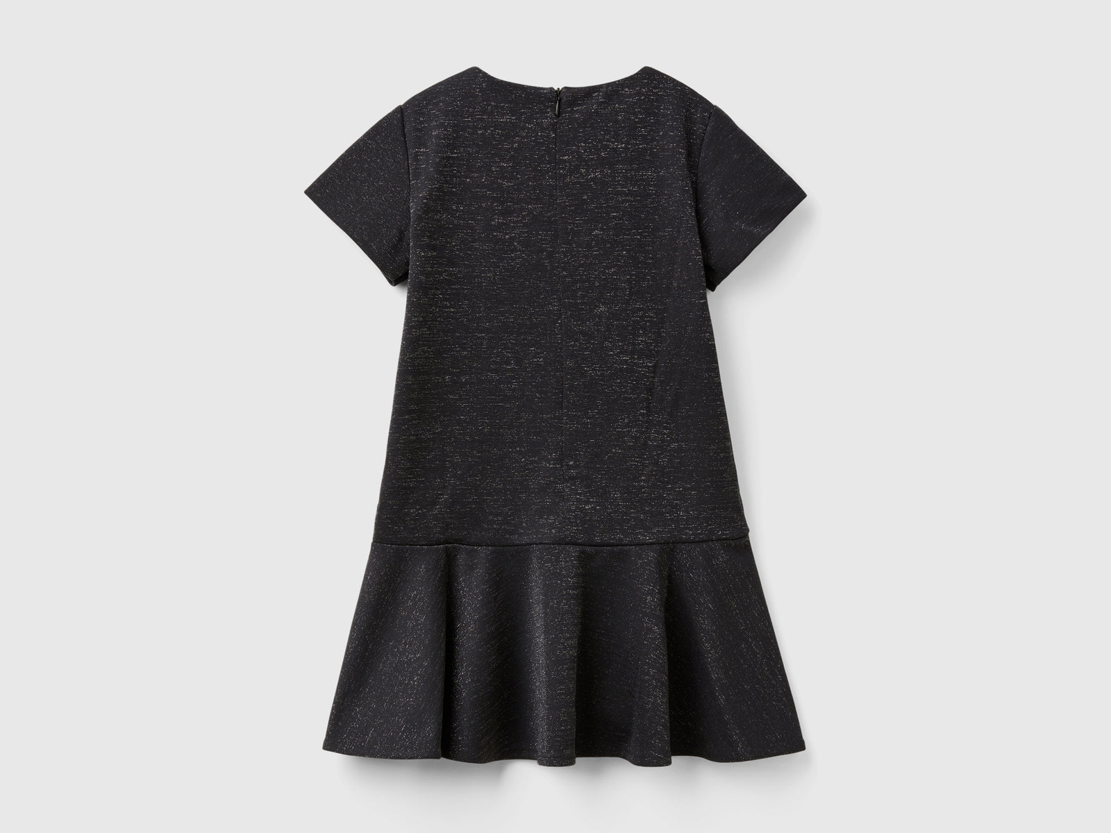 Vestito elegante con lurex da bambina nero 2 | Benetton Outlet