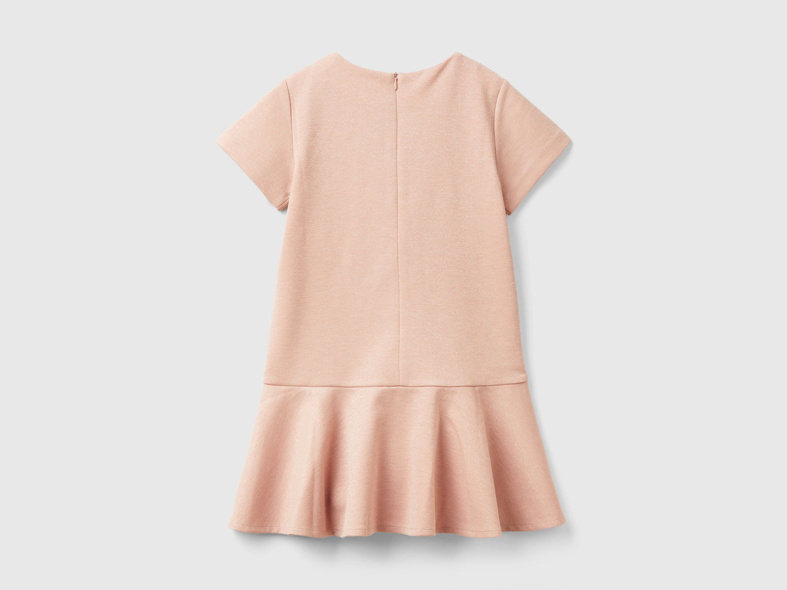 Vestito elegante con lurex da bambina rosa tenue 2 | Benetton Outlet