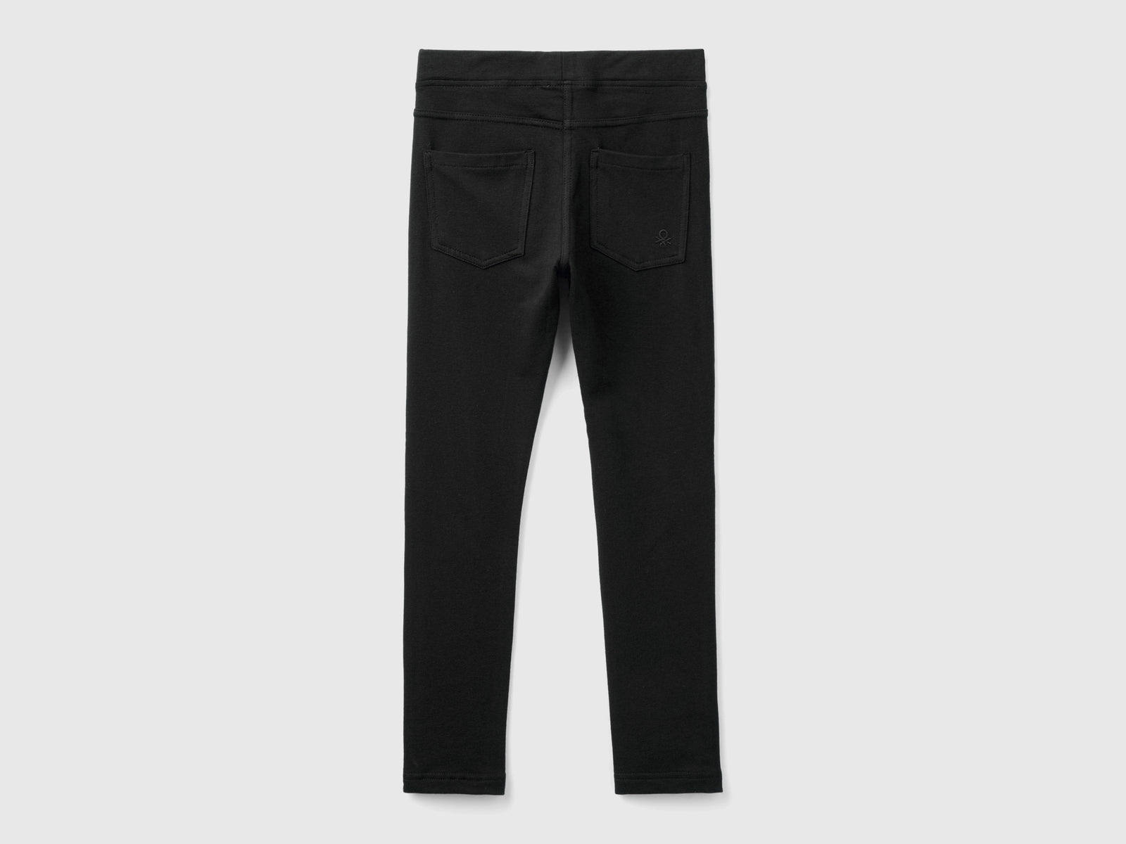 Jeggings de polar elástico da bambina nero 2 | Benetton Outlet