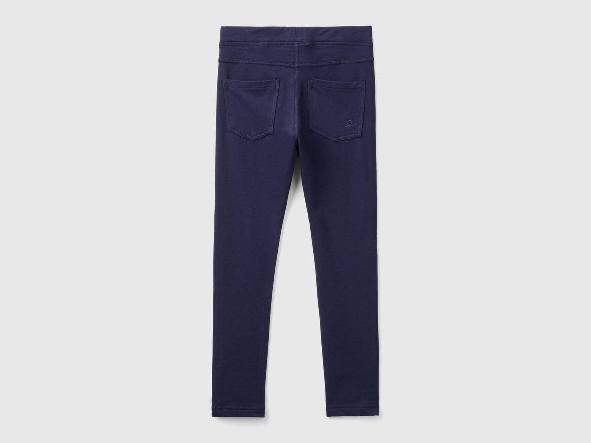 Jeggings in felpa stretch