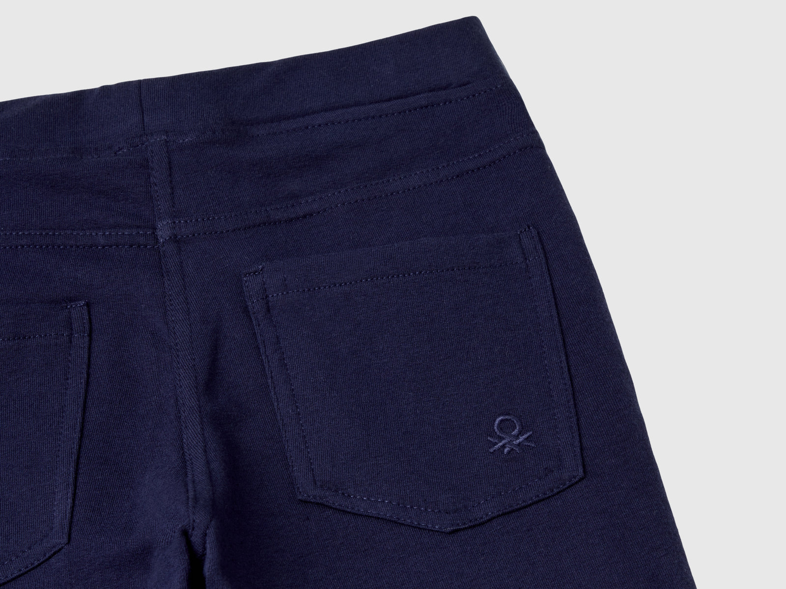 Jeggings in felpa stretch da bambina blu scuro 3 | Benetton Outlet