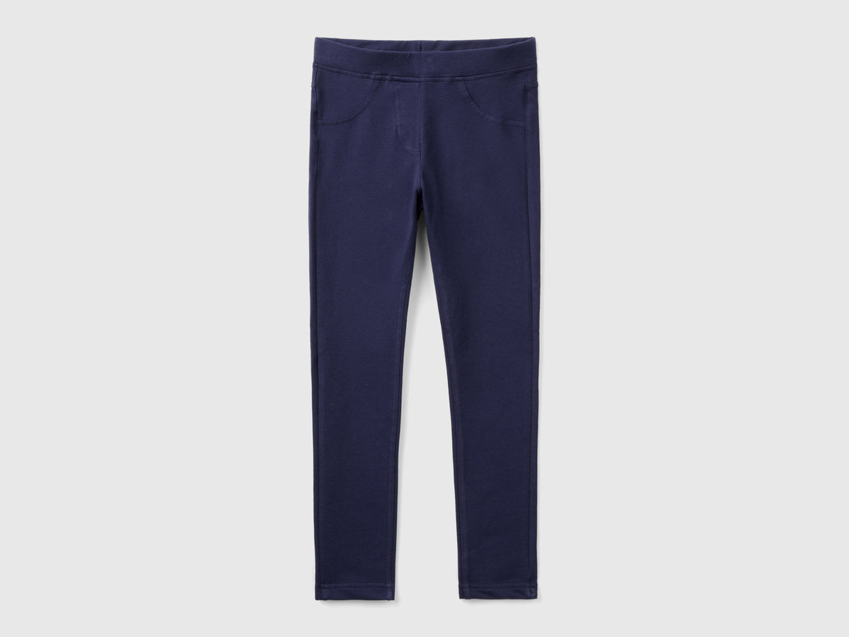 Jeggings in felpa stretch