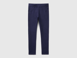 Jeggings in felpa stretch
