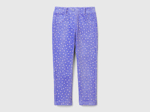 Pantaloni slim fit in ciniglia