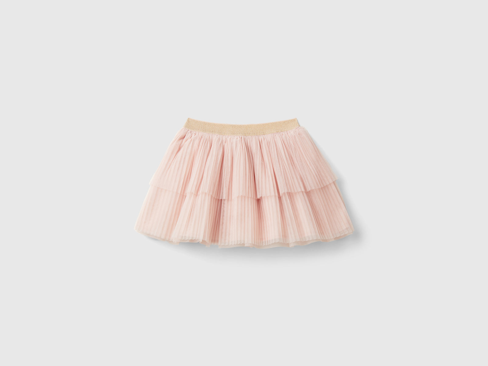 Gonna in tulle da bimba rosa tenue 2 | Benetton Outlet