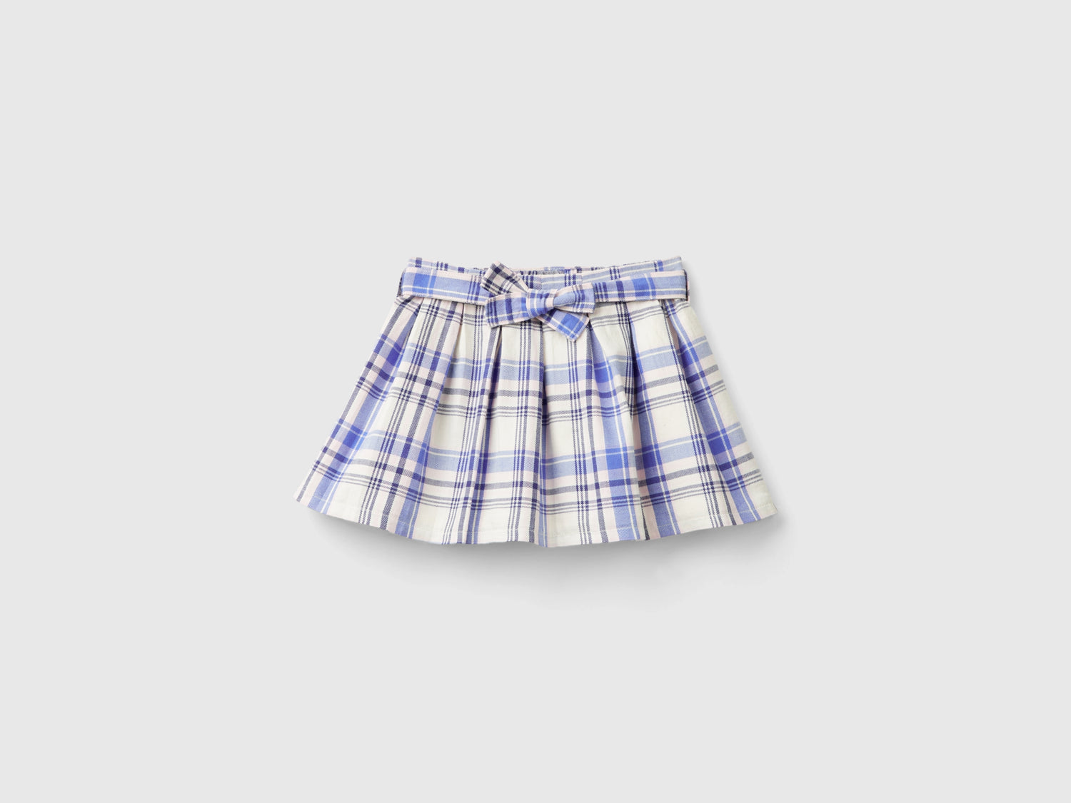 Gonna tartan con fusciacca da bimba multi-color | Benetton Outlet