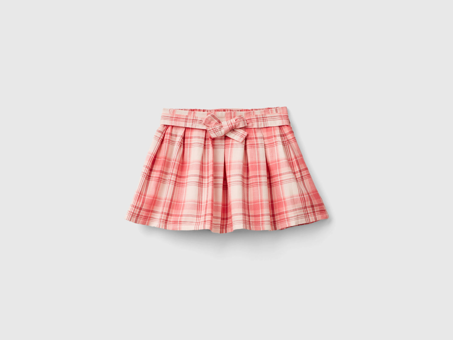 Gonna tartan con fusciacca da bimba multi-color | Benetton Outlet