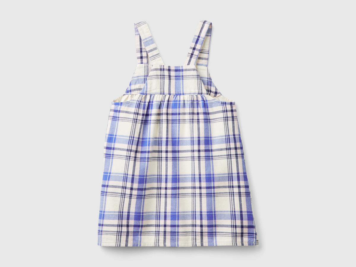 Vestito salopette tartan