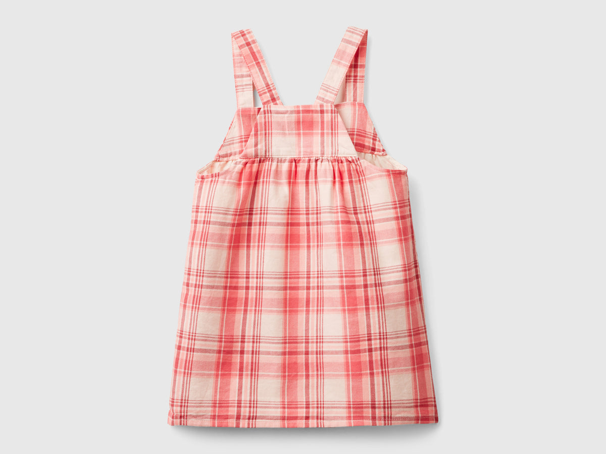 Vestito salopette tartan