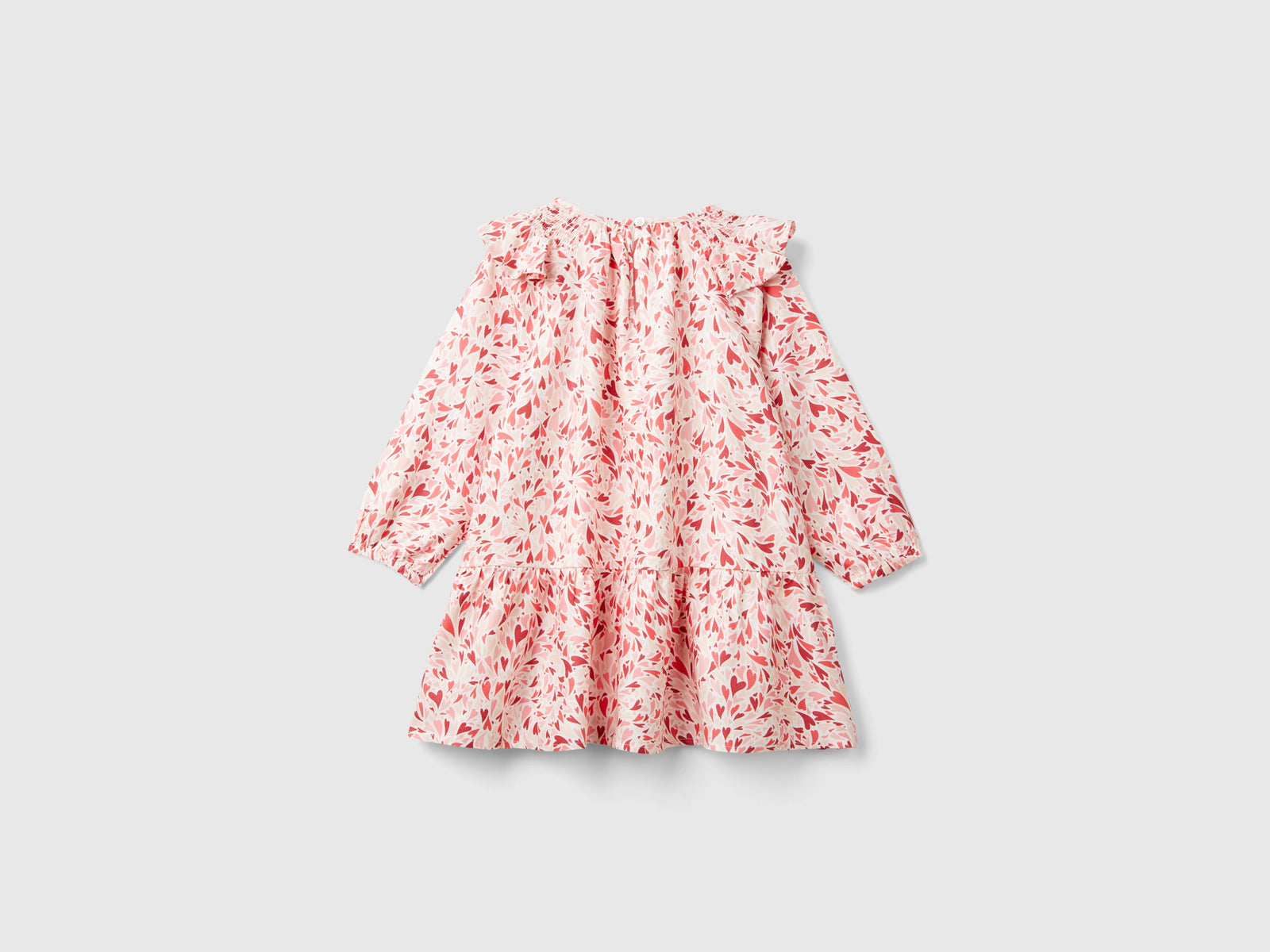 Vestito a cuori in viscosa da bimba multi-color 2 | Benetton Outlet