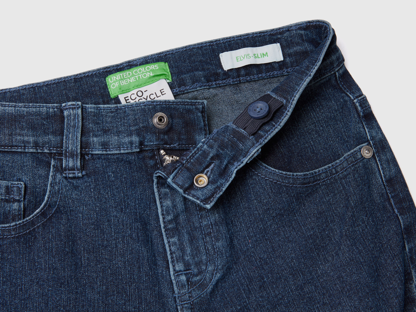 Jeans slim fit da bambino blu scuro 3 | Benetton Outlet