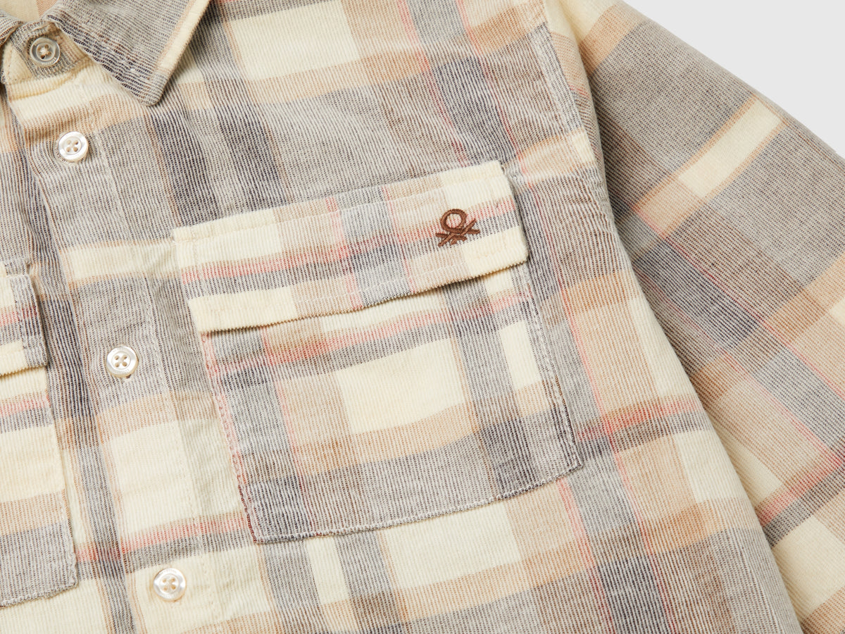 Velvet tartan shirt