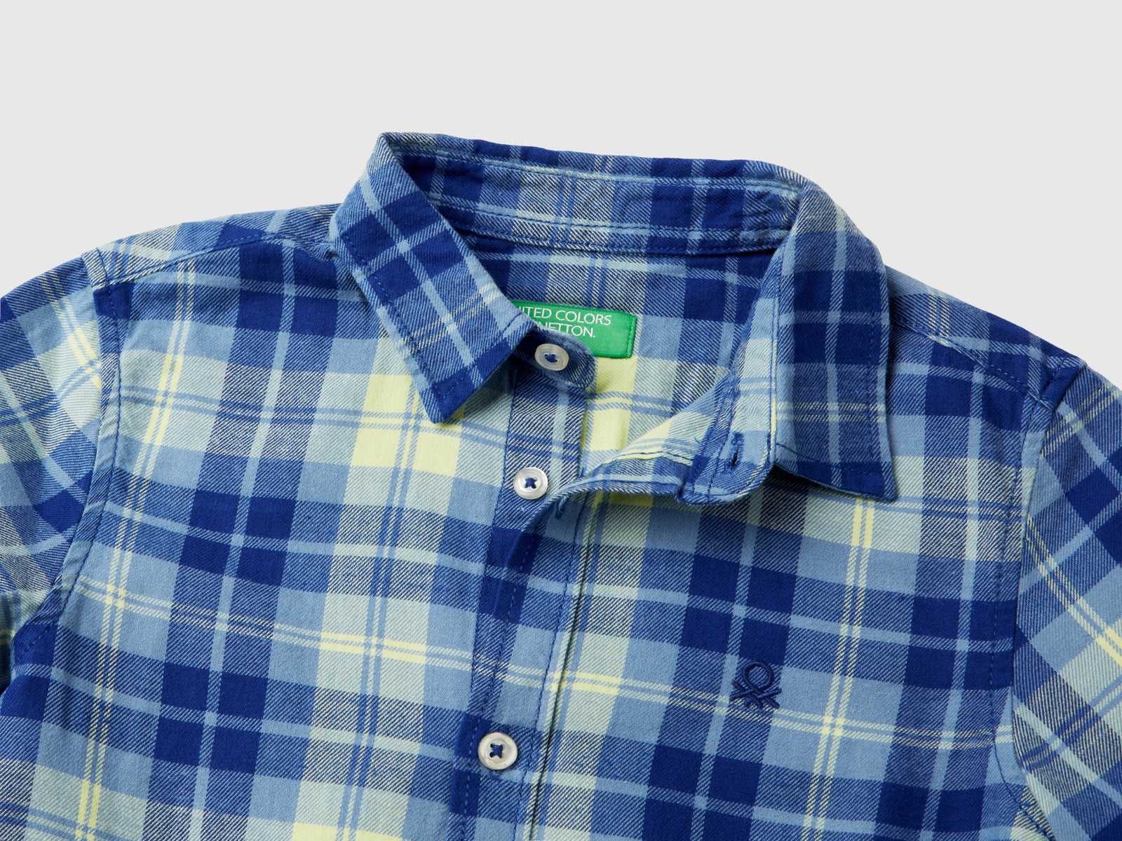 Camicia scozzese 100% cotone da bambino multi-color 3 | Benetton Outlet