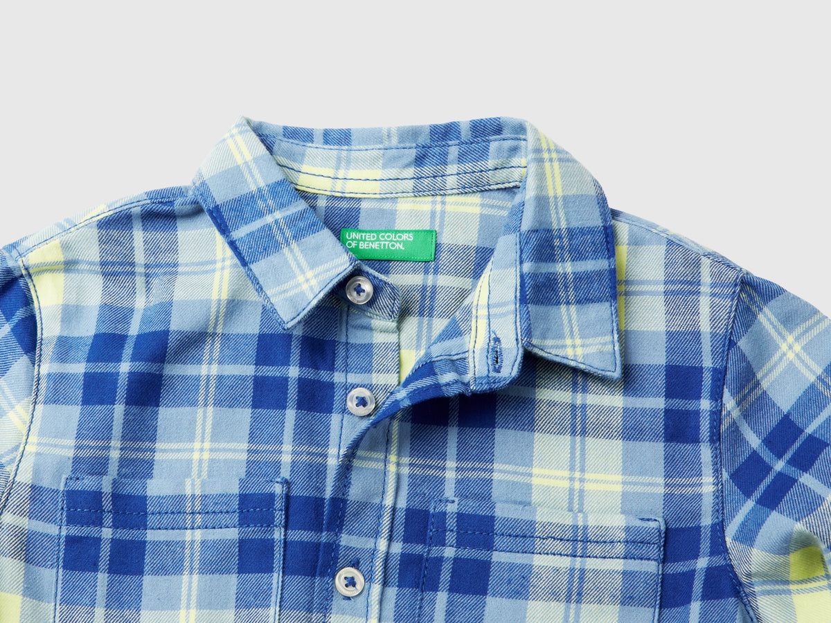 Camicia scozzese 100% cotone