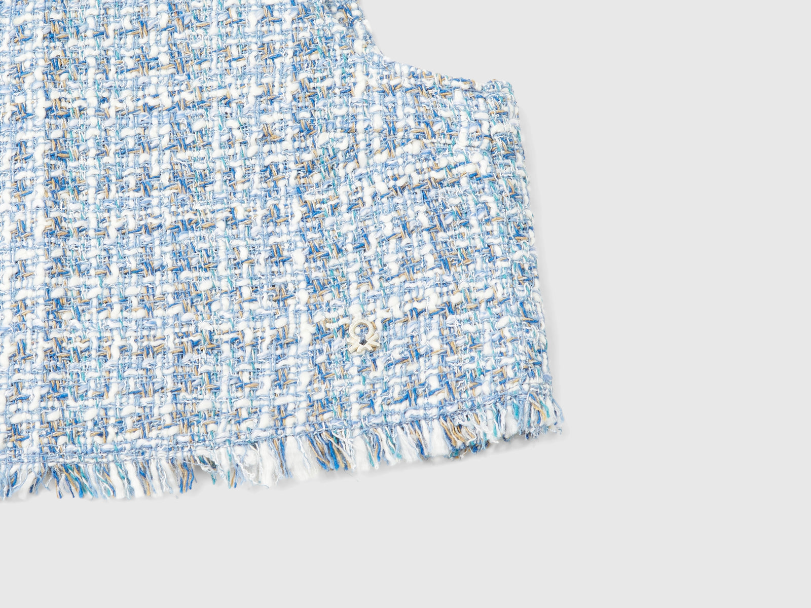 Top cropped in tweed da bambina multi-color 3 | Benetton Outlet
