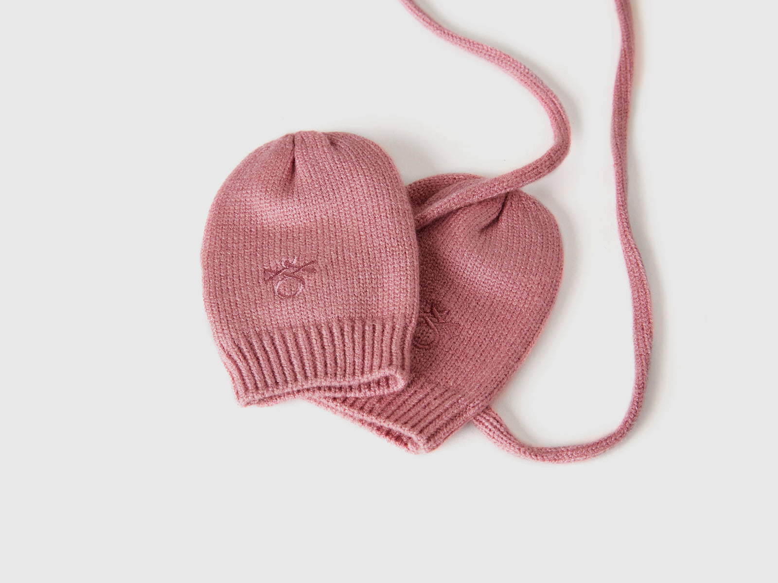 Muffole in misto viscosa da neonato malva 3 | Benetton Outlet