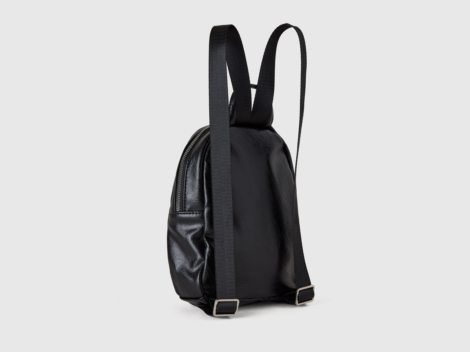 Zaino in tessuto spalmato da bambina nero 2 | Benetton Outlet