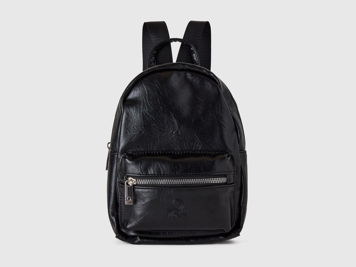 Coated fabric backpack da bambina nero