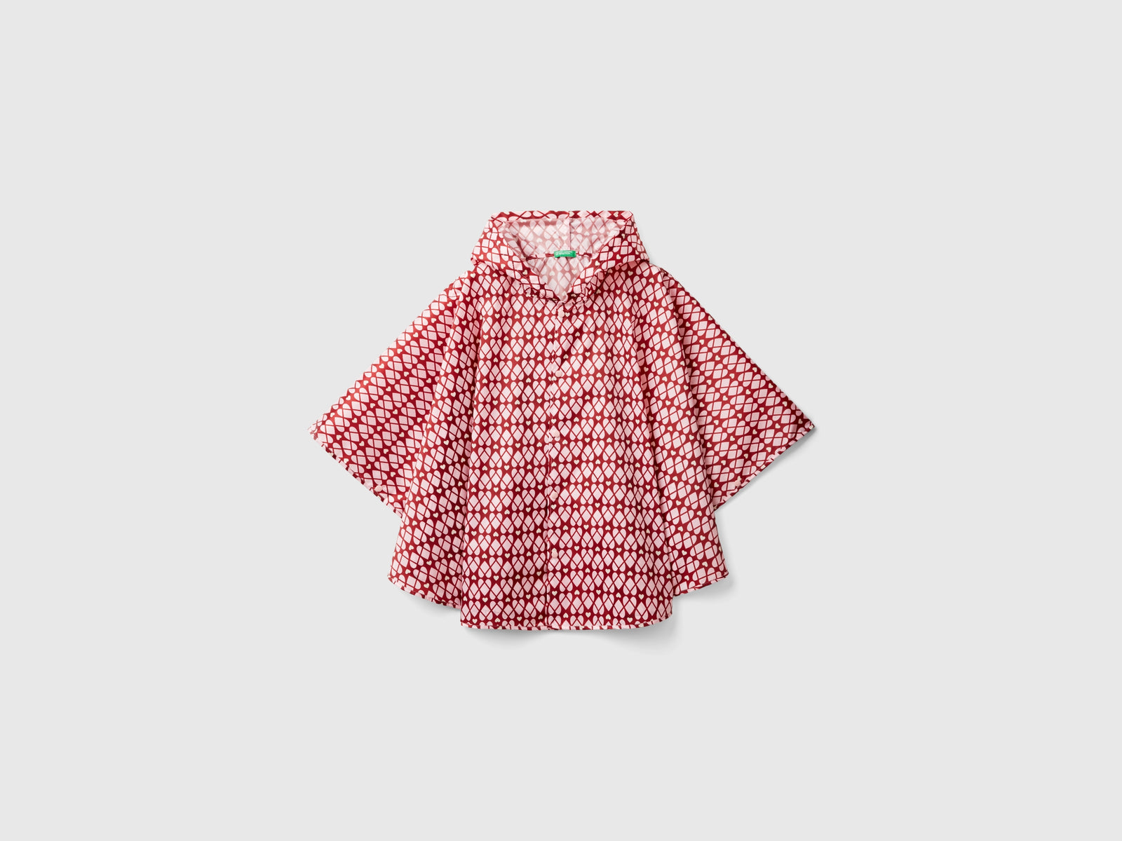 Mantella antipioggia con cappuccio da bambino multi-color | Benetton Outlet