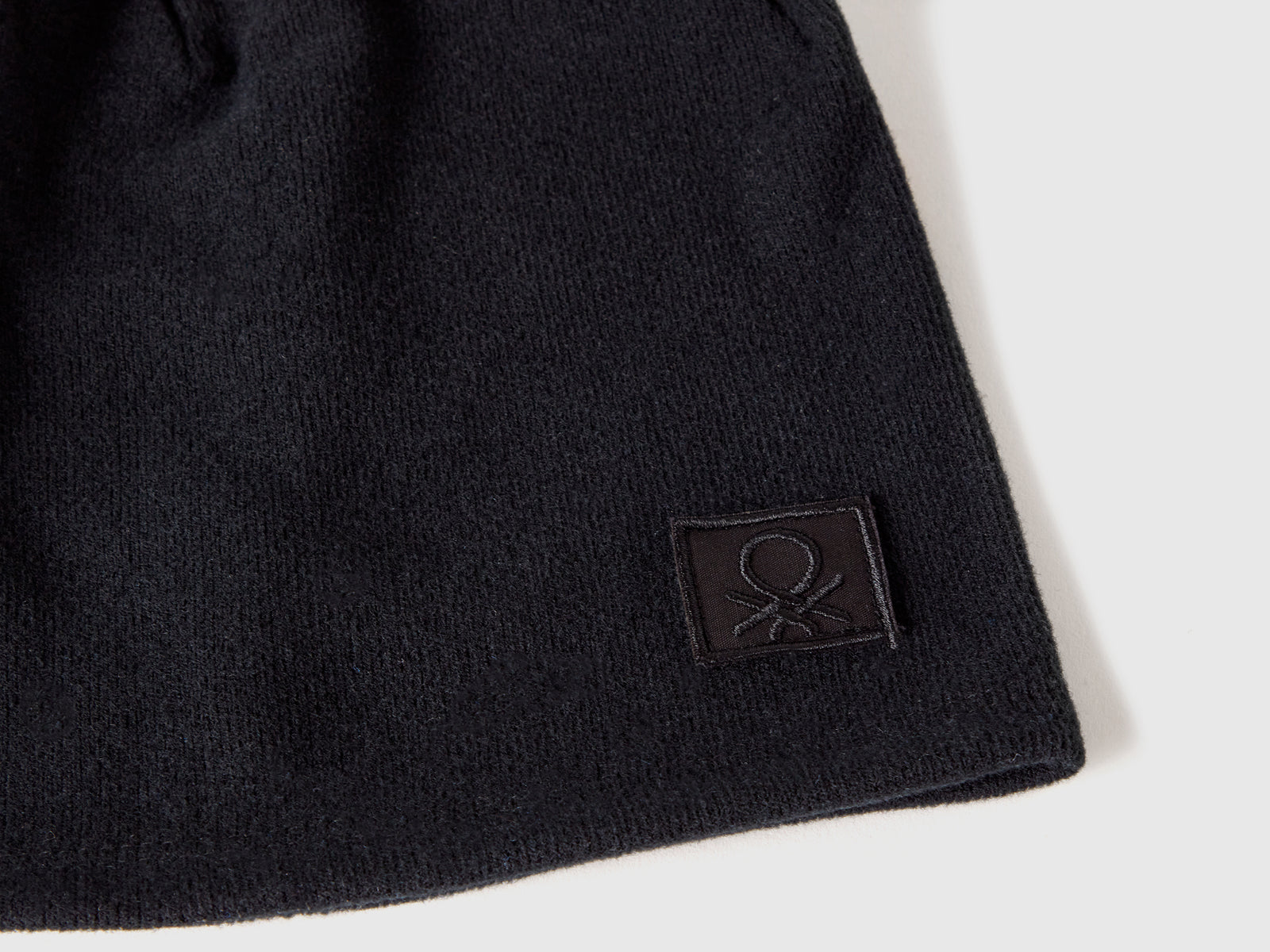 Cuffietta in cotone stretch da bambino nero 3 | Benetton Outlet