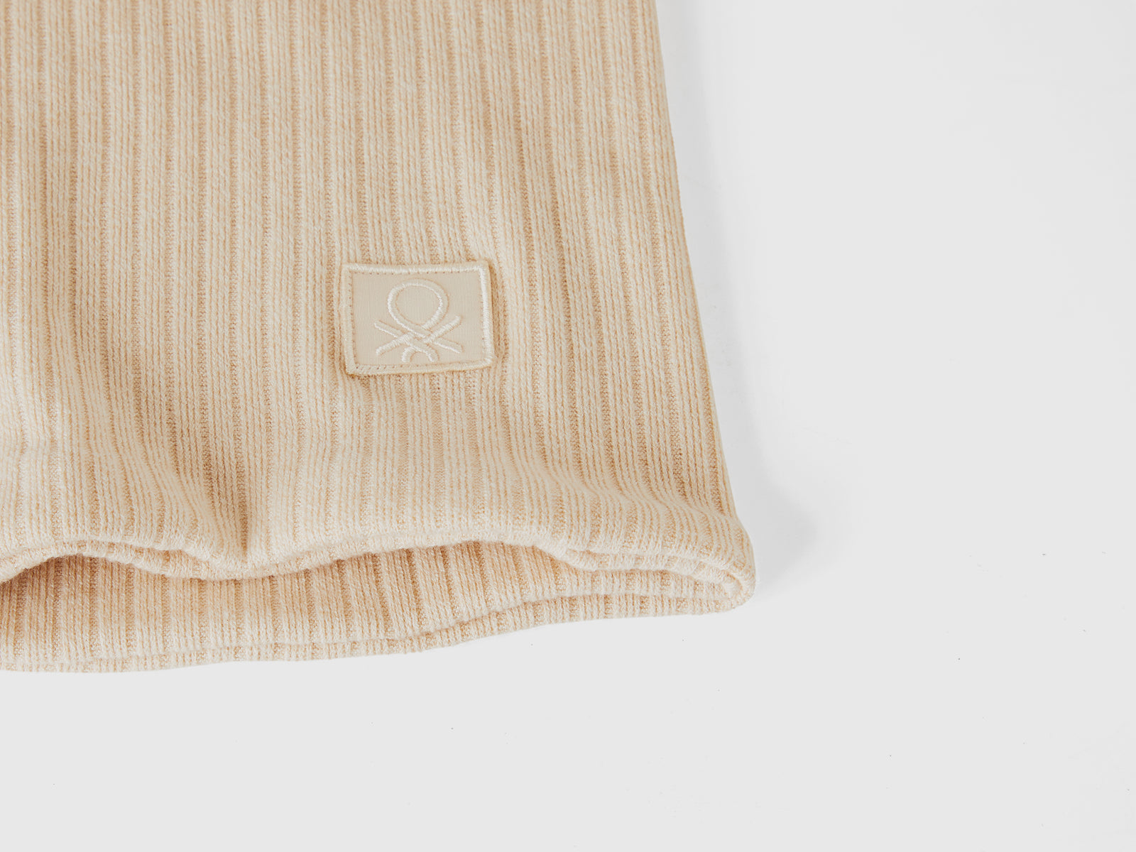 Calentador de cuello de mezcla de viscosa elástica da bambino rosa tenue 3 | Benetton Outlet