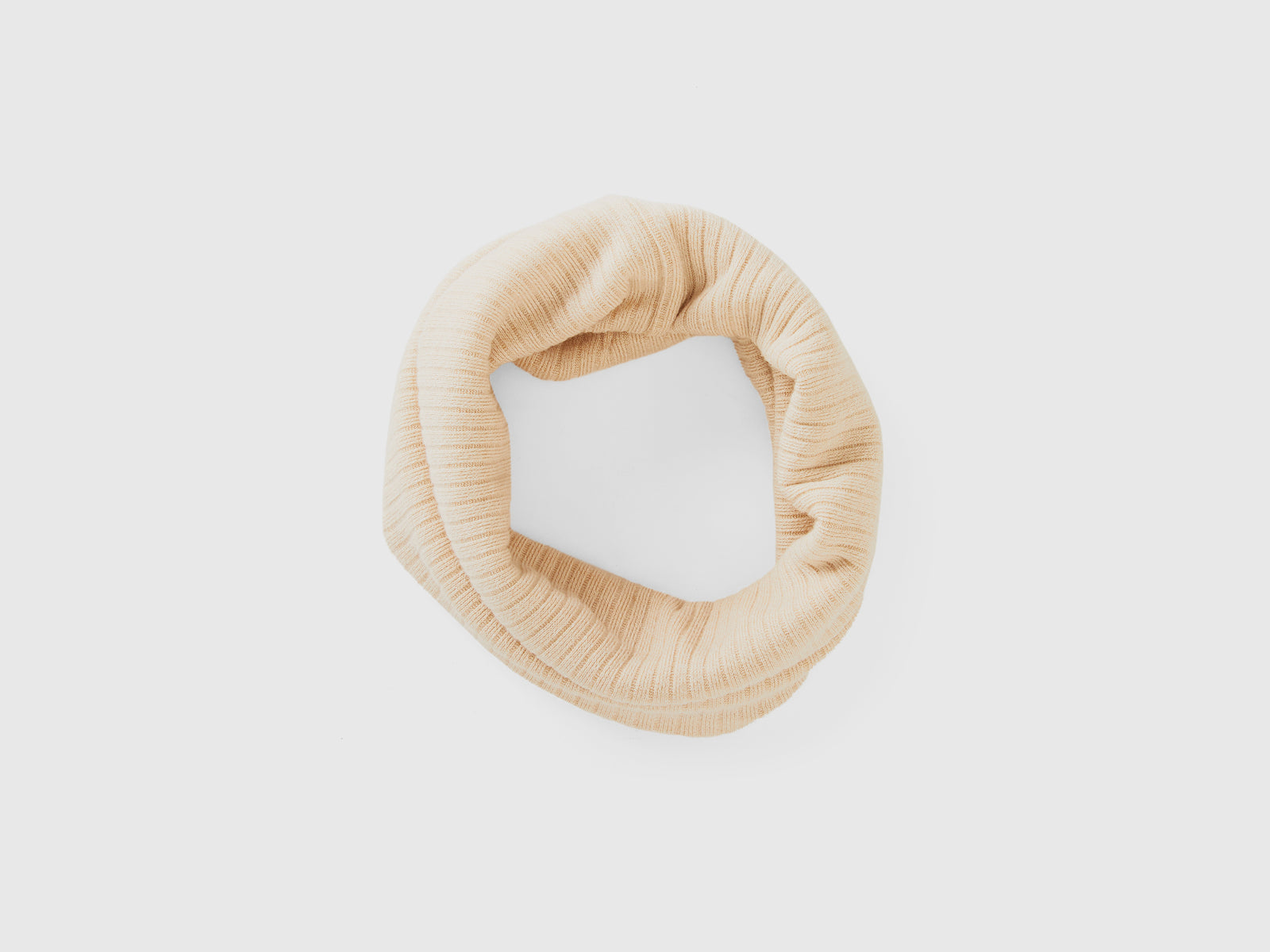 Calentador de cuello de mezcla de viscosa elástica da bambino rosa tenue | Benetton Outlet