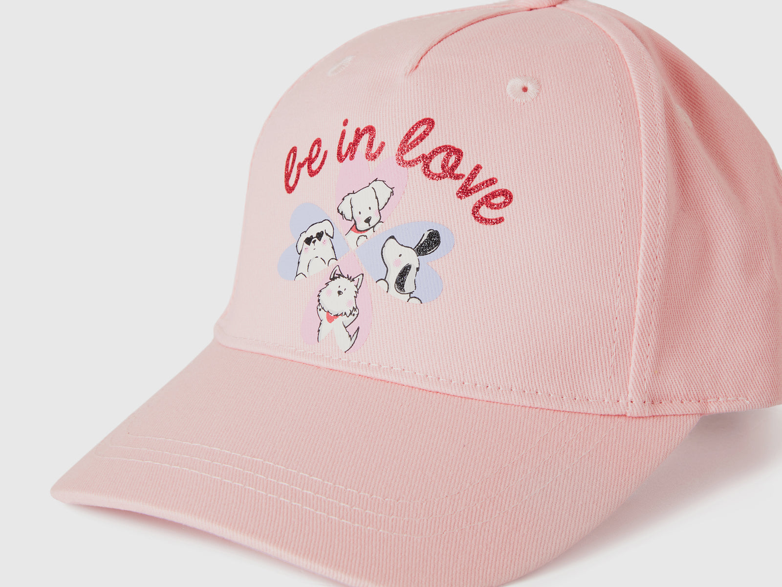 Cappellino baseball con stampa da bimbo rosa 3 | Benetton Outlet