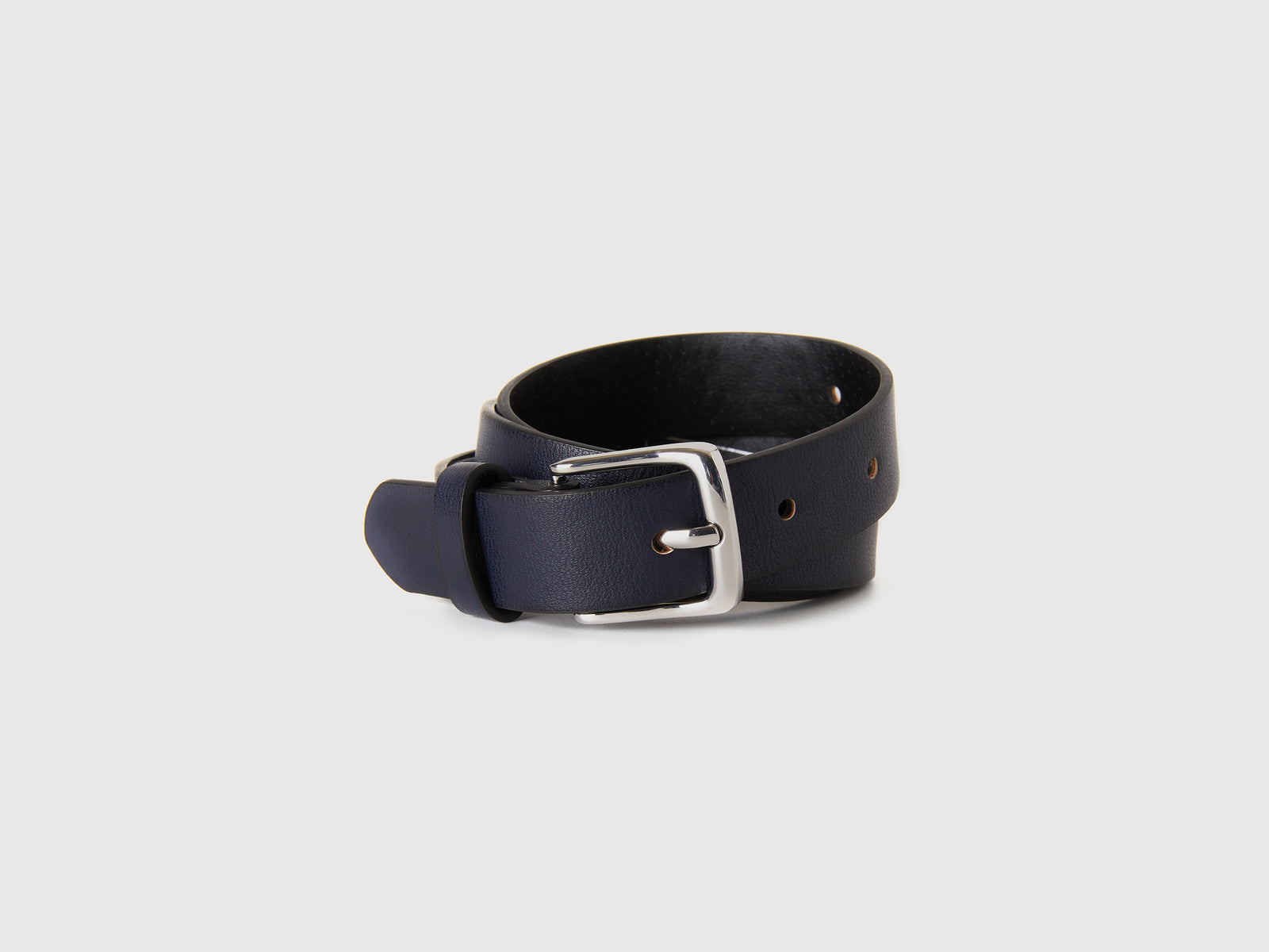 Classic belt with buckle da bambino blu scuro | Benetton Outlet