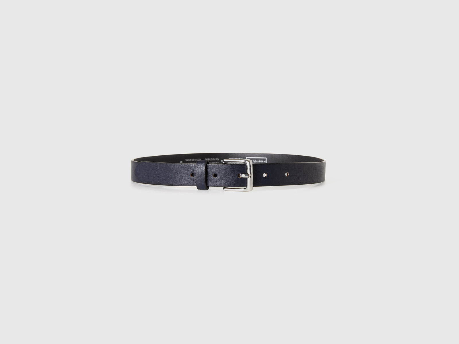 Classic belt with buckle da bambino blu scuro 3 | Benetton Outlet
