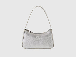 Borsa a mano con paillettes e lurex