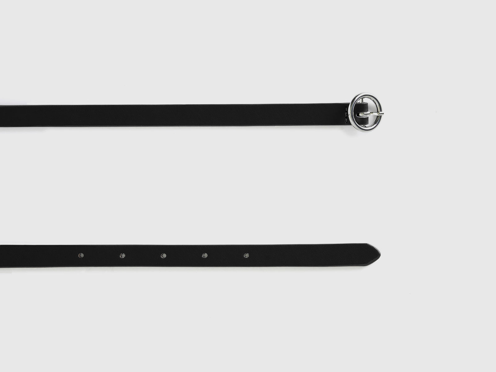Cintura in tessuto spalmato da bambina nero 2 | Benetton Outlet