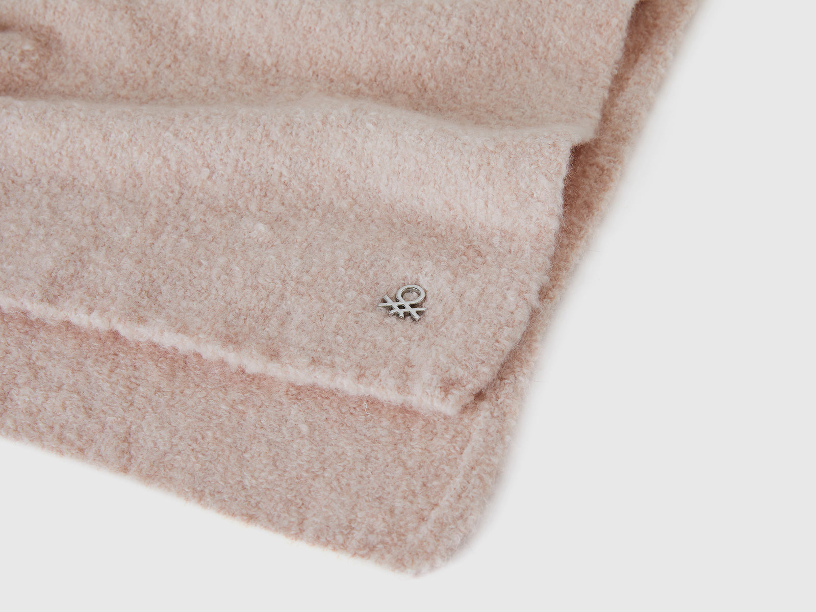 Bufanda de mezcla de lana da bambina rosa tenue 3 | Benetton Outlet