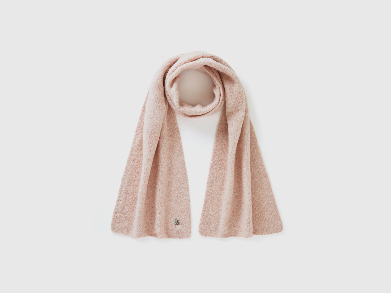 Bufanda de mezcla de lana da bambina rosa tenue | Benetton Outlet
