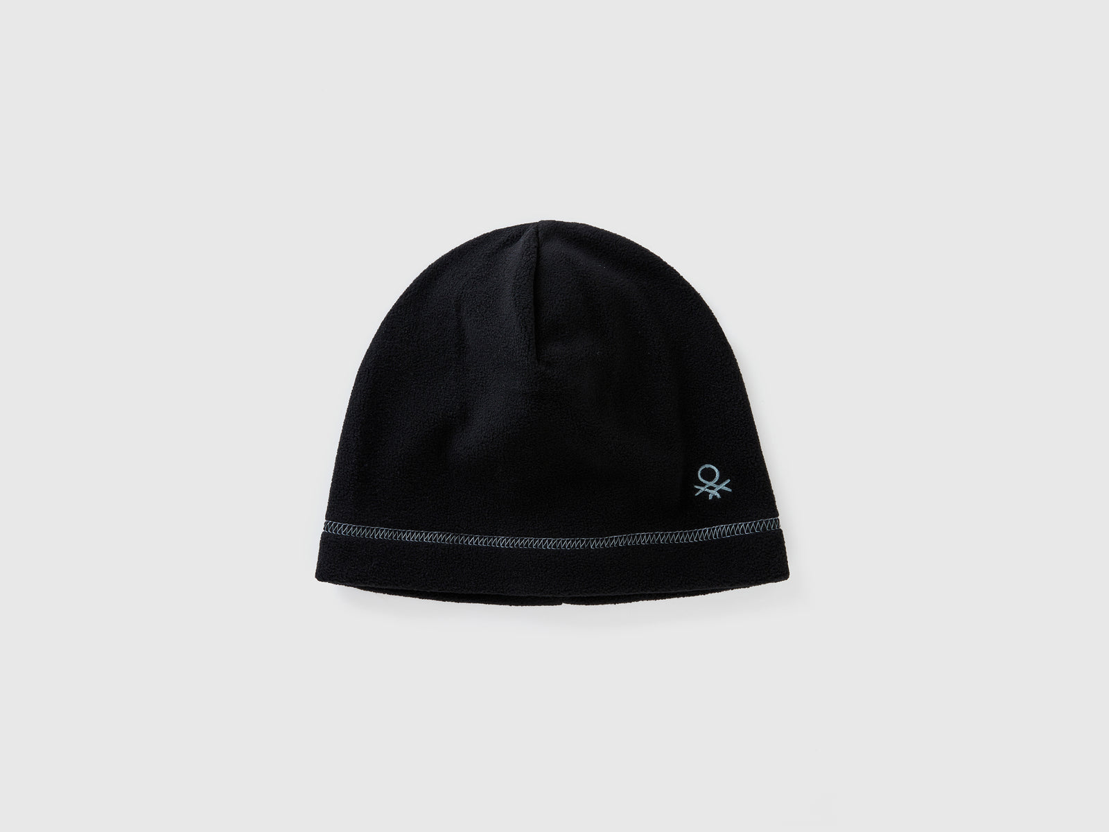 Cuffietta in pile da bambino nero | Benetton Outlet