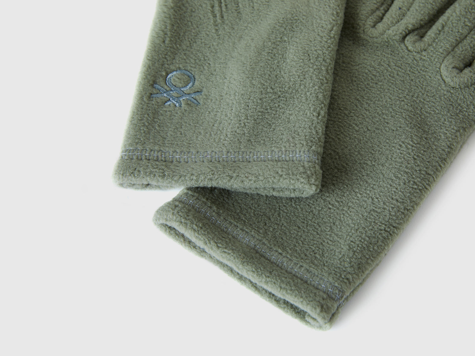 Fleece gloves da bambino verde chiaro 3 | Benetton Outlet