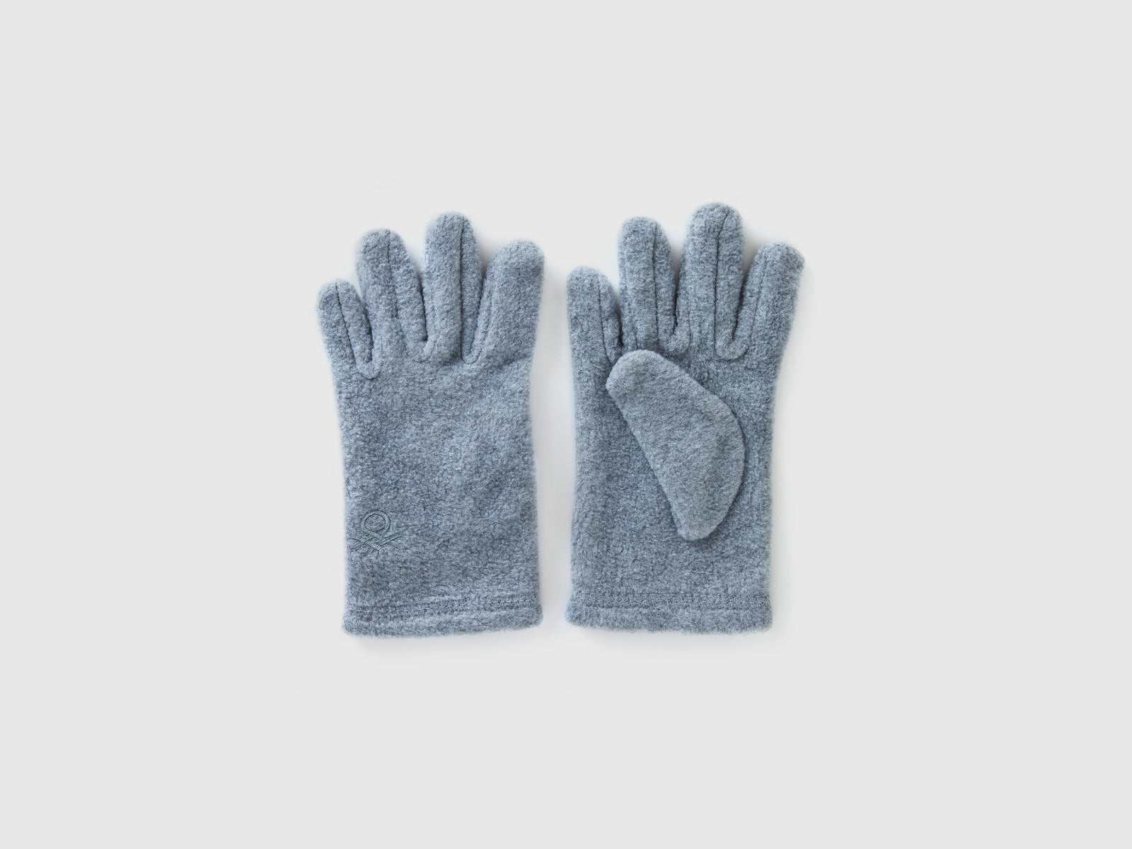 Fleece gloves da bambino grigio | Benetton Outlet