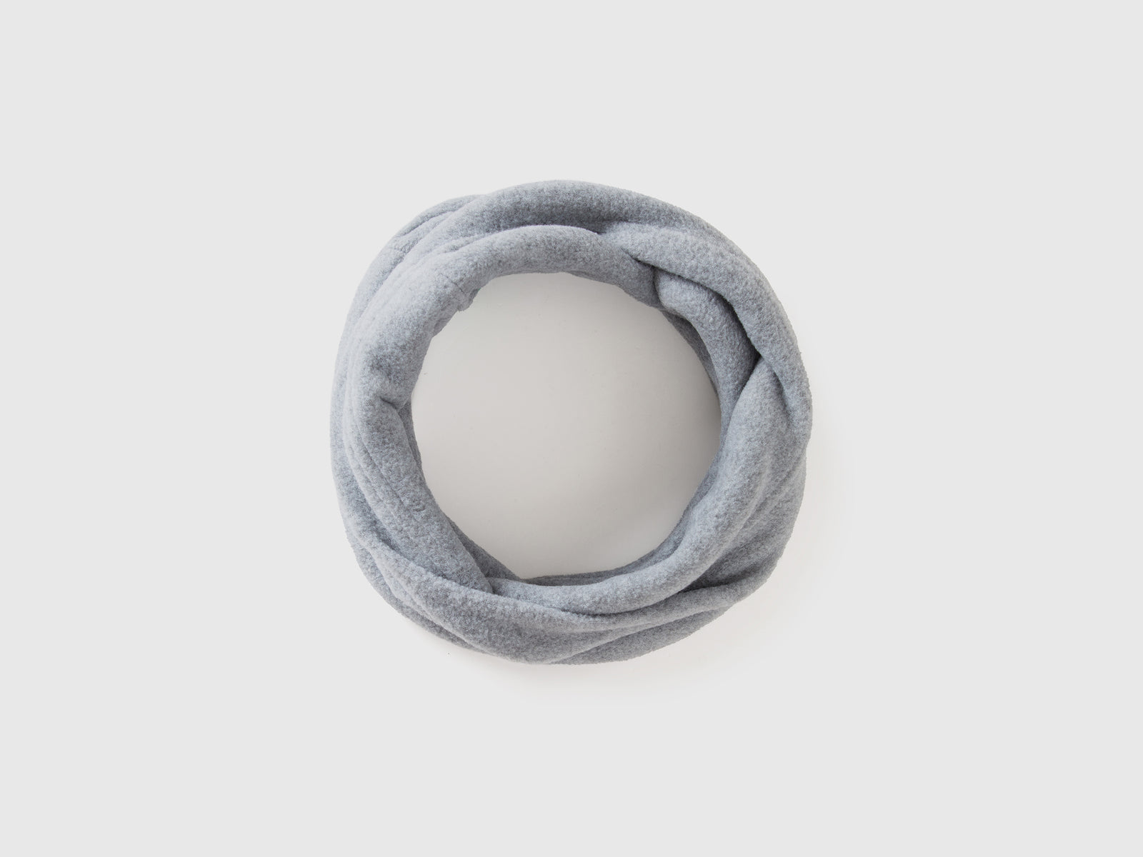 Fleece neck warmer da bambino grigio | Benetton Outlet