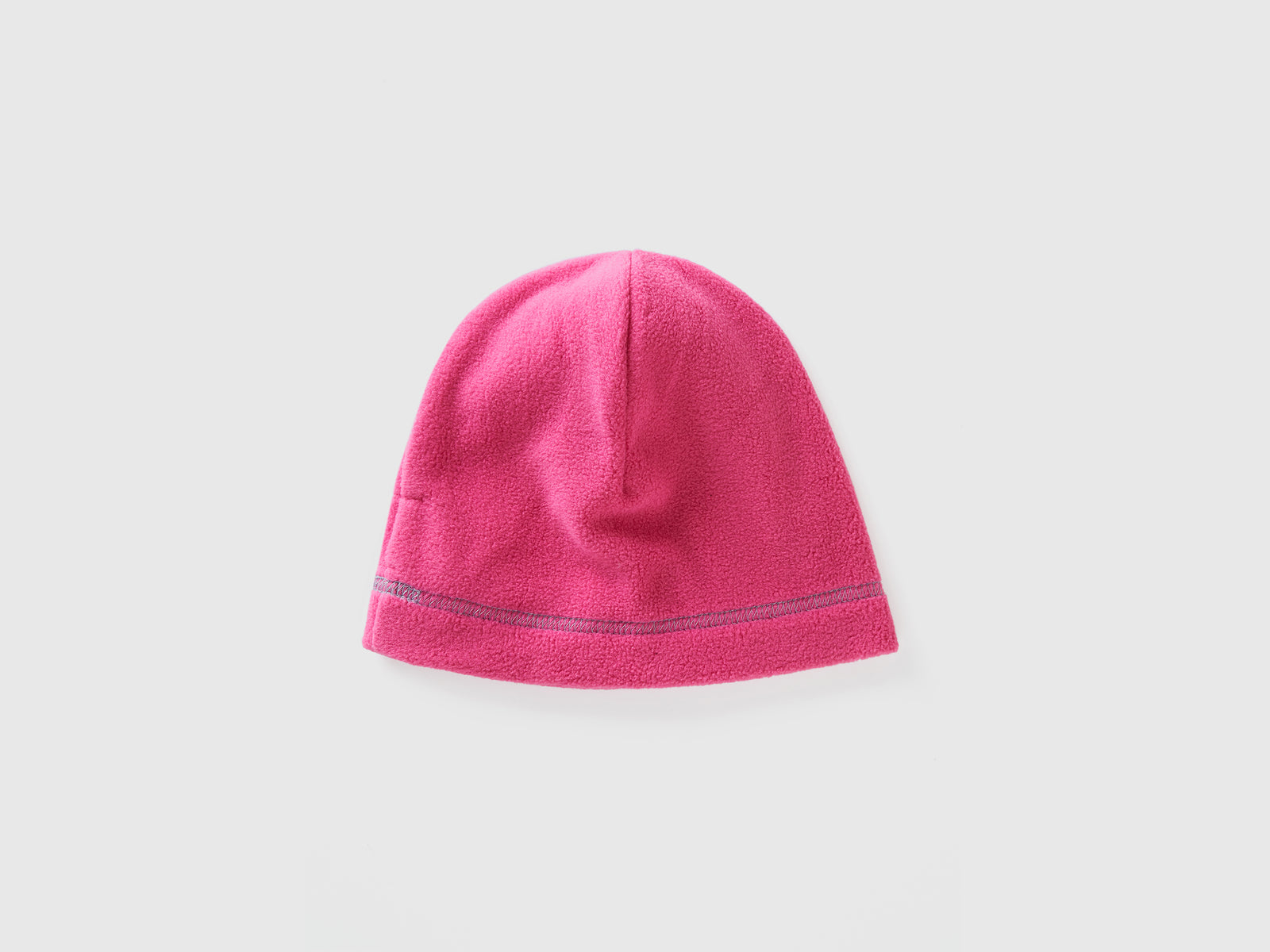 Berretto con logo in pile da bimbo rosa 2 | Benetton Outlet