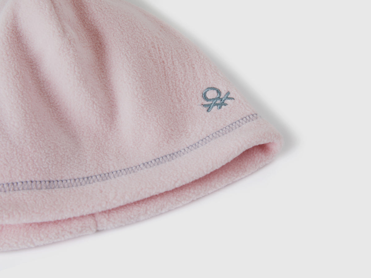 Berretto con logo in pile