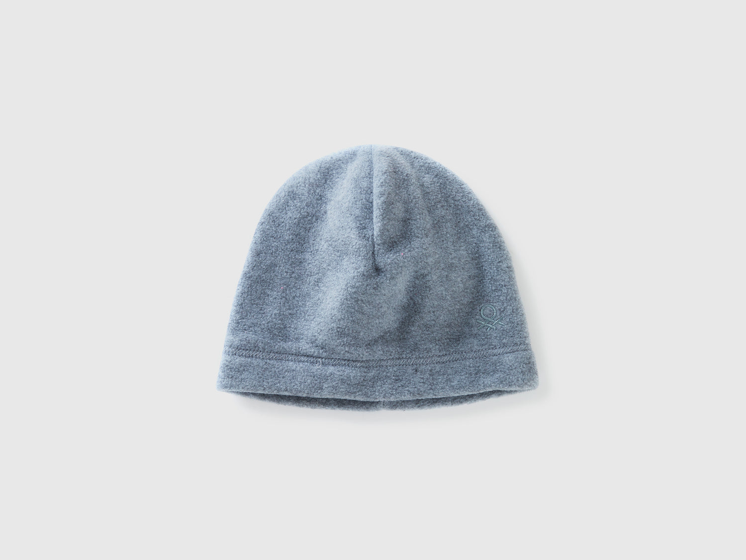 Berretto con logo in pile da bimbo grigio | Benetton Outlet
