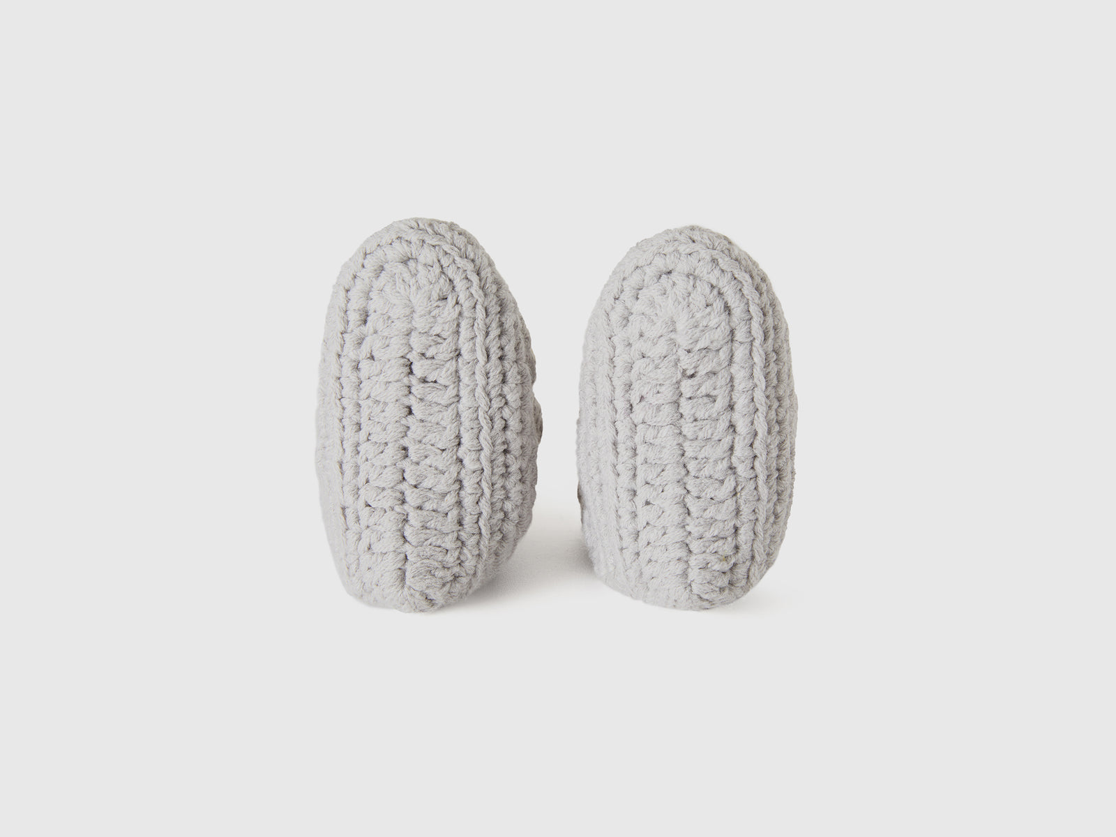 Zapatos hechos a mano con apliques da neonato grigio chiaro 2 | Benetton Outlet
