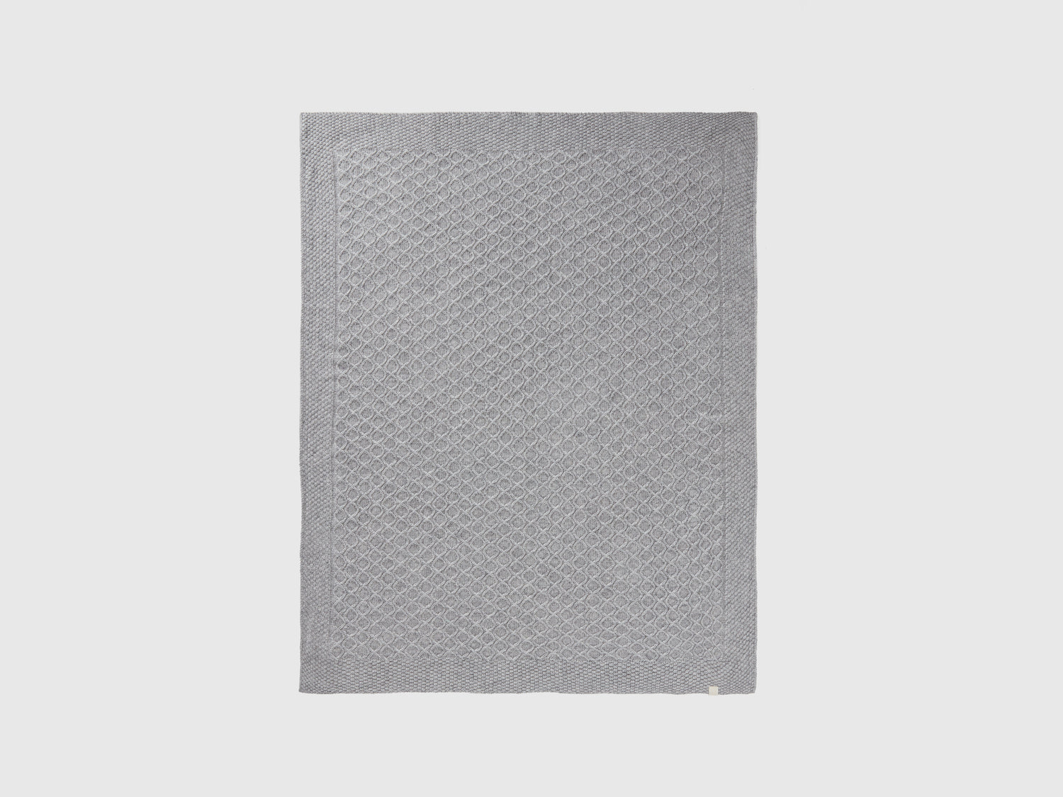 Coperta in misto lana e cashmere da neonato grigio chiaro | Benetton Outlet