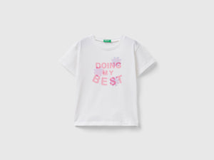 T-shirt boxy fit con dettagli laminati