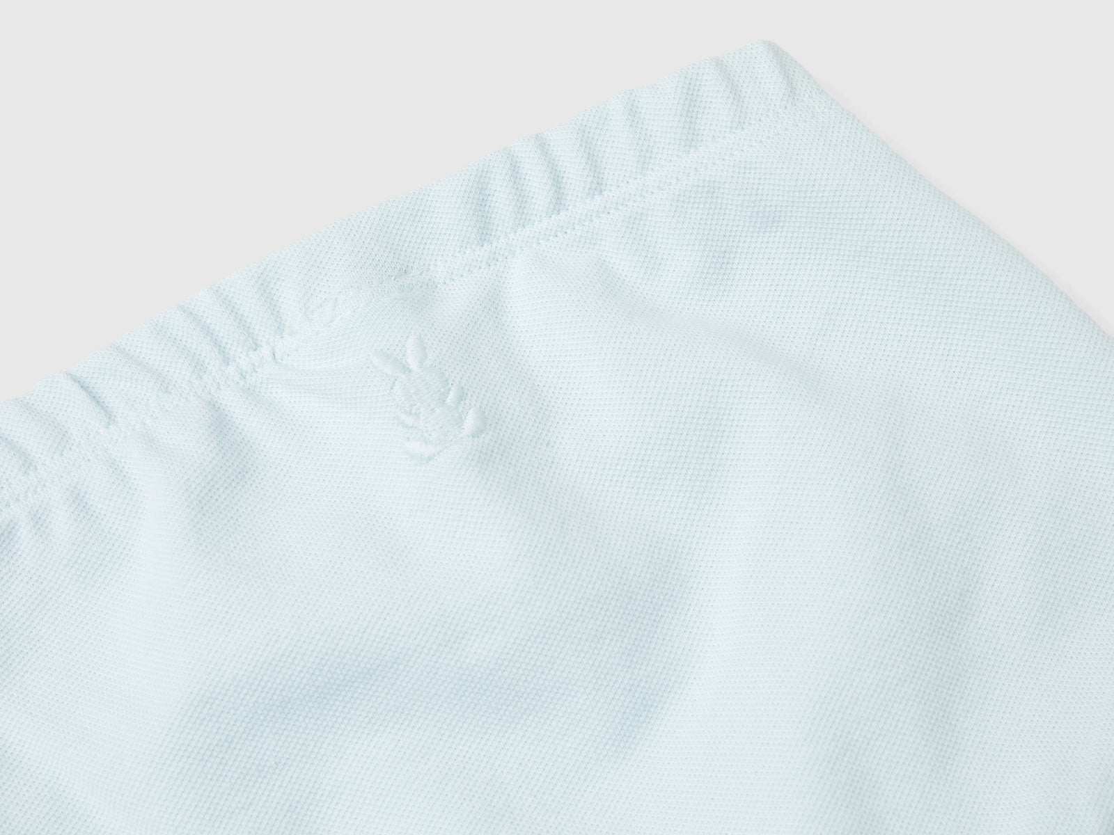 Stretch cotton shorts da neonato verde acqua 2 | Benetton Outlet