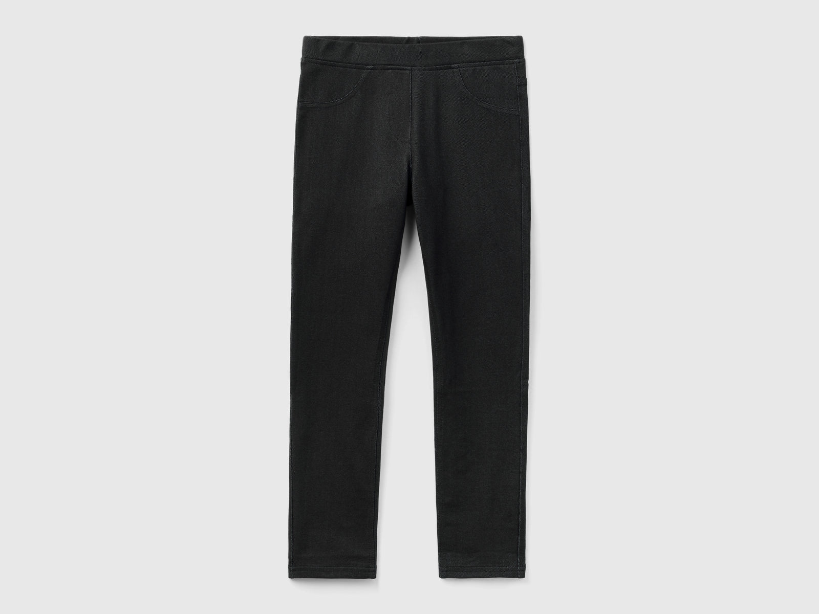 Jeggings regular fit da bambina nero | Benetton Outlet